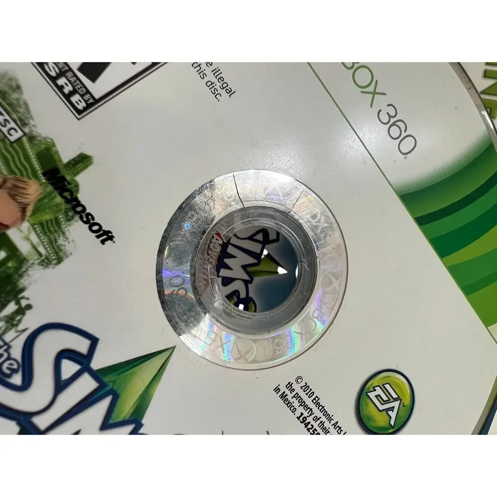 Sim 3 Microsoft XBox 360 Complete with Inserts, Case, Manual (Read Desc.)